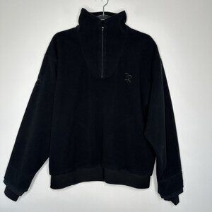 Zero Restriction Wind Stopper Pullover Black 1/4 Zip Vintage Medium